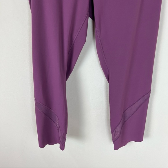 Lululemon Wunder Under Scalloped Mesh Legging Purple Size 10 Excellent B29 - Picture 4 of 10